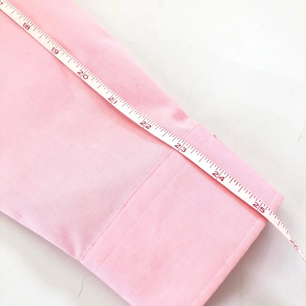 Lands’ End No Iron Pinpoint Oxford Classic Pink Button Up Size 8T - Picture 7 of 10